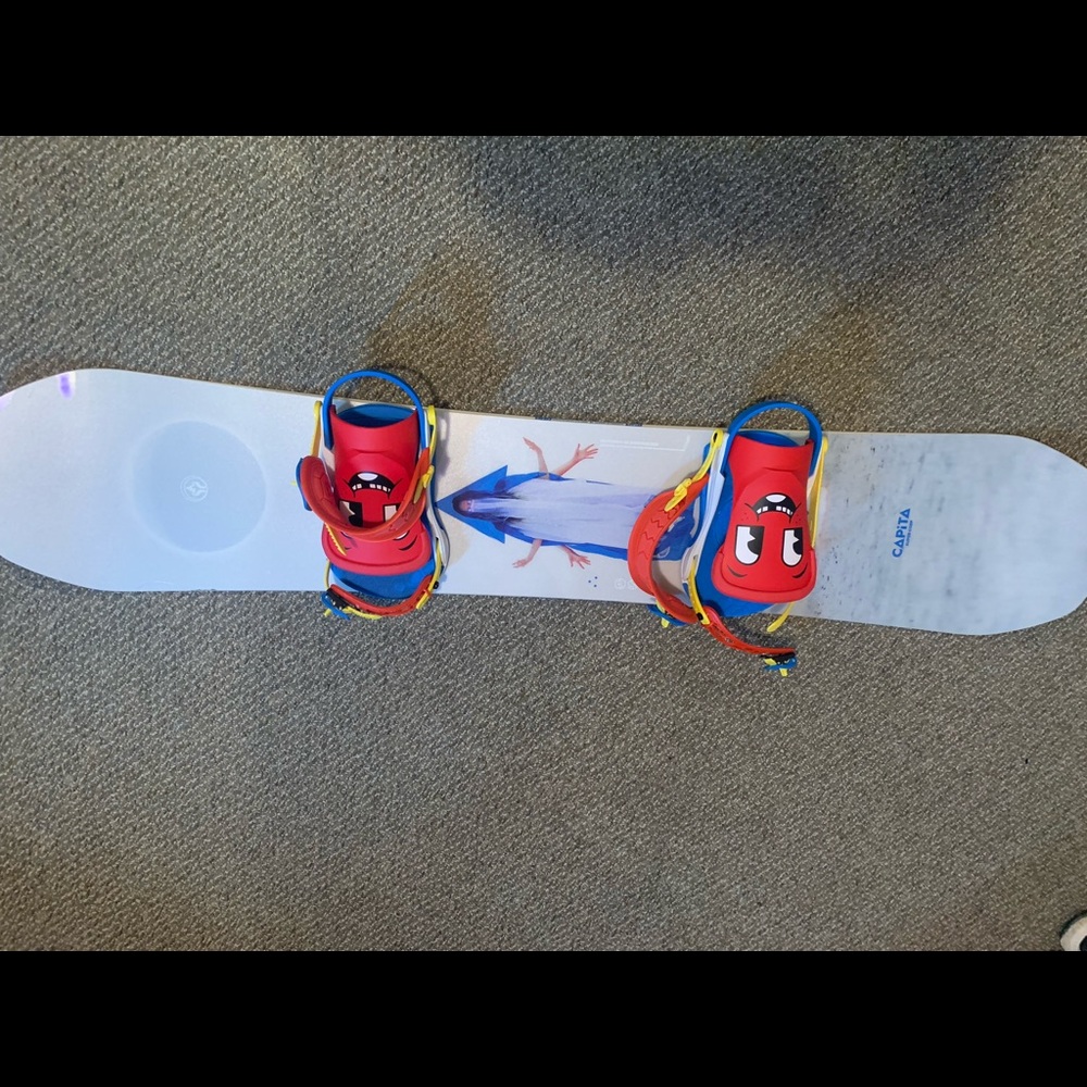 Capita DOA snowboard 155 with Union Contact Pro Bindings